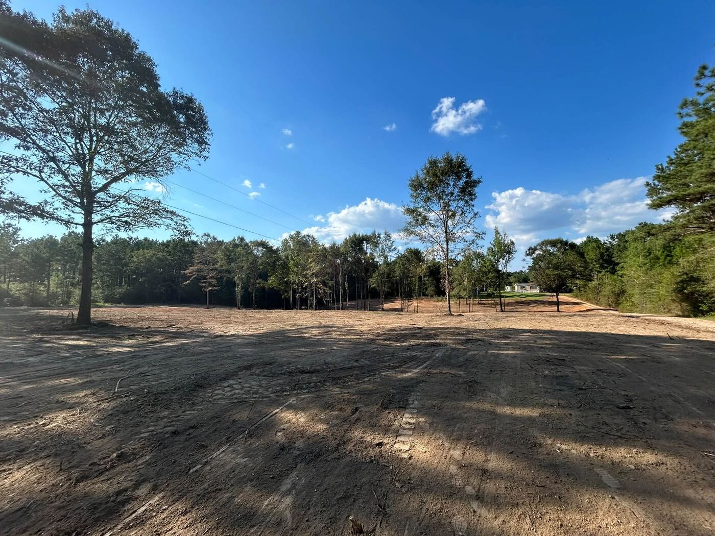 Open lot after clearing