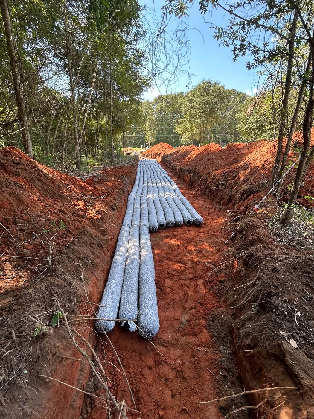 Drain-field trench