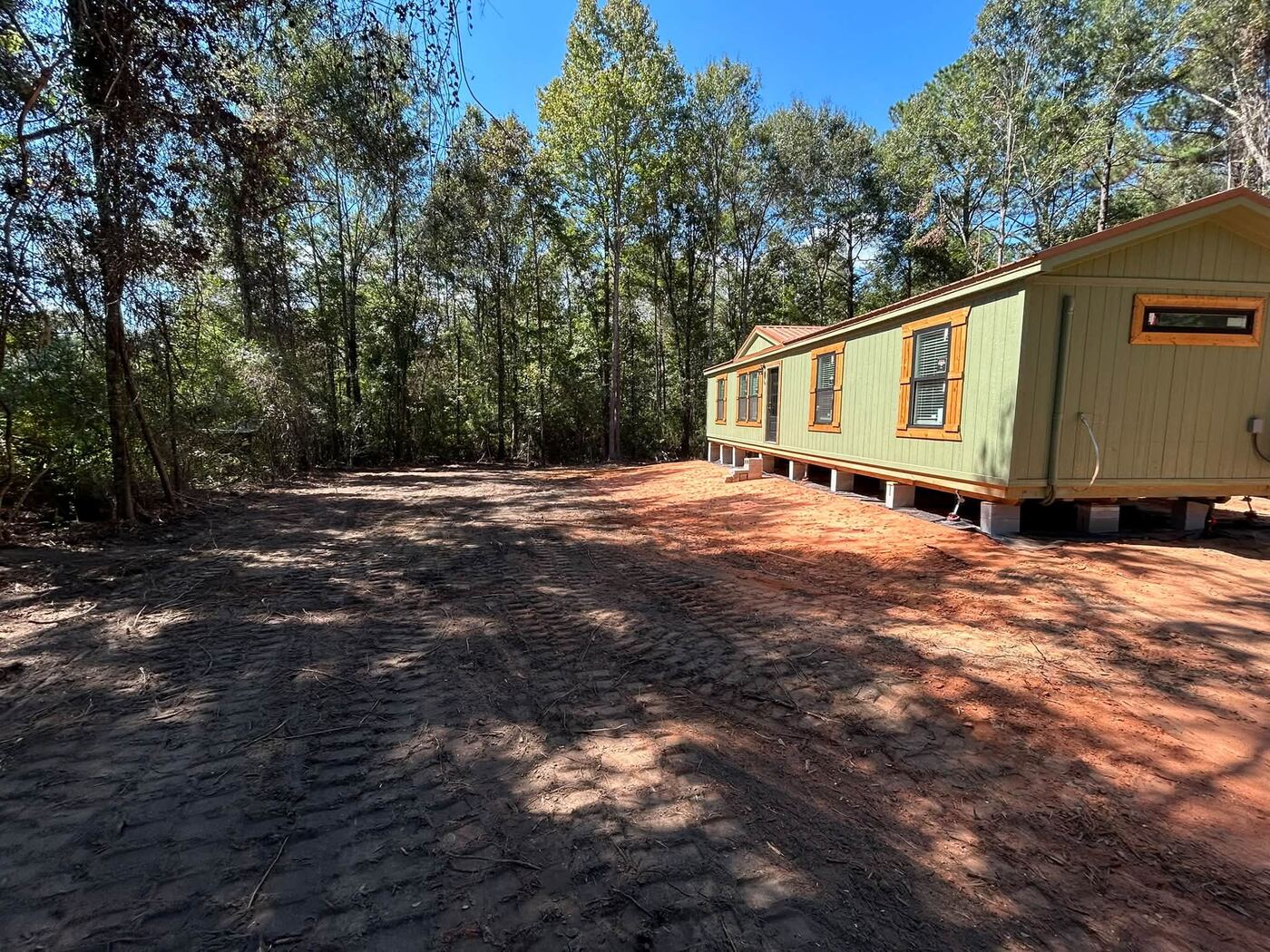 Home on finished pad