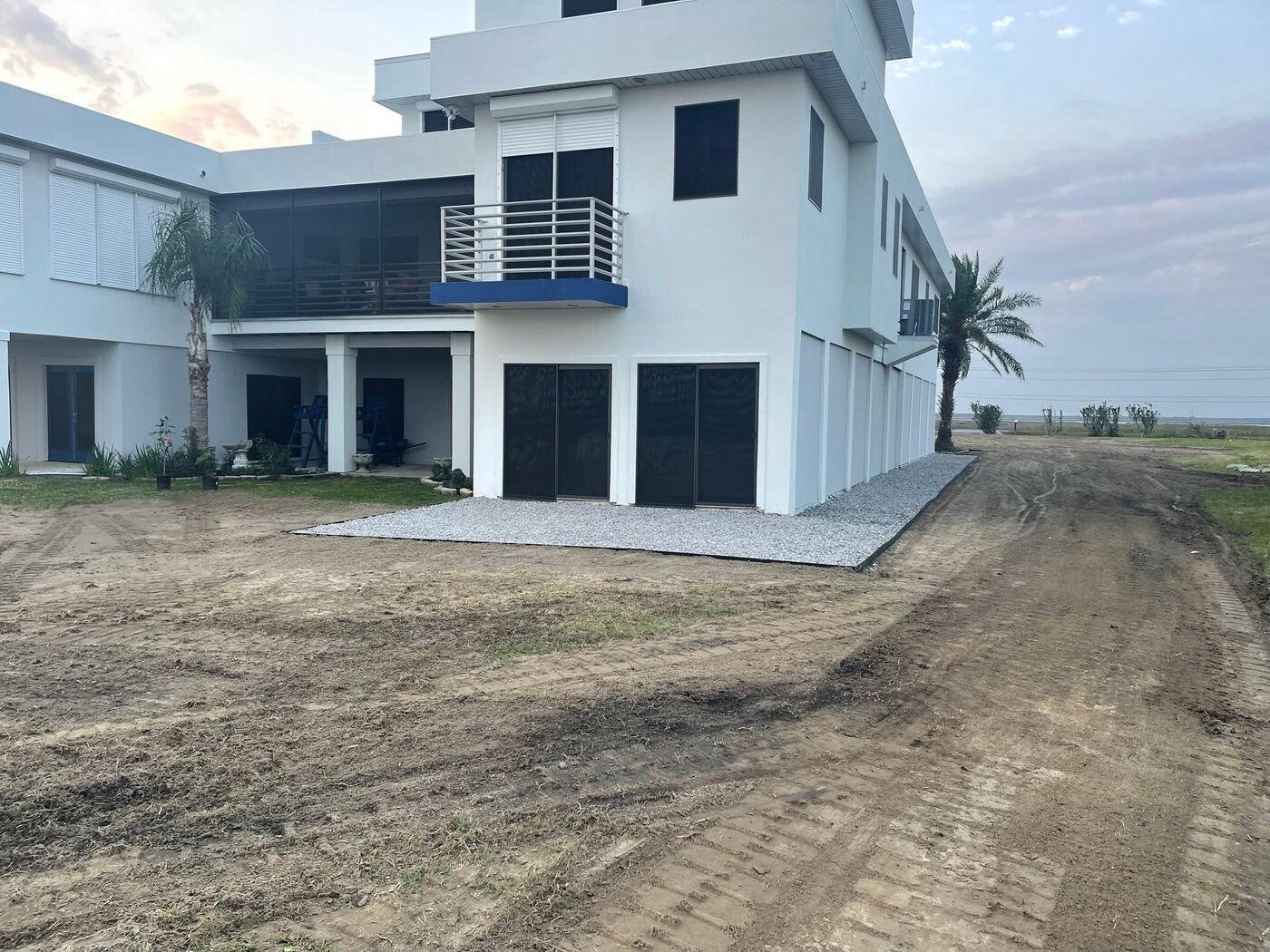 Finished house pad
